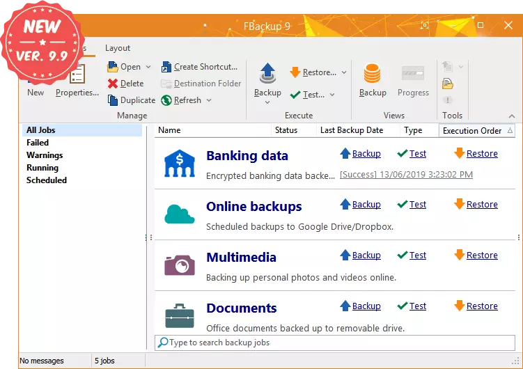 FBackup screenshot